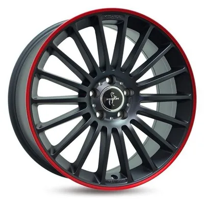 Felgi KESKIN kt15 5x112 8x18 et30 matt black lip red