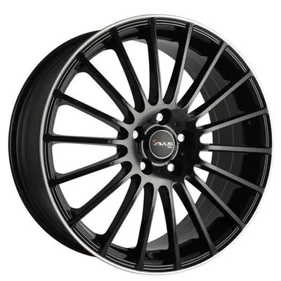 Felgi avus ac-m03 5x112 8x18 et45 matt black polished lip