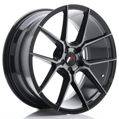 Jr wheels jr30 19x8,5 et35-42 5h blank black brushed w/tinted face