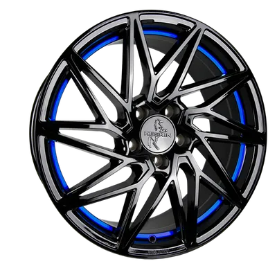 Felgi KESKIN kt20 5x112 8.5x20 et45 black painted blue inside