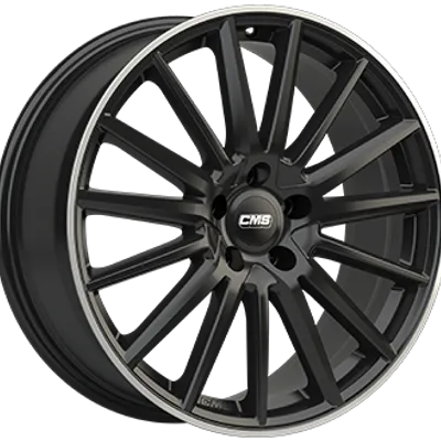 Felgi CMS c23 5x112 8x18 et30 gloss black polished lip