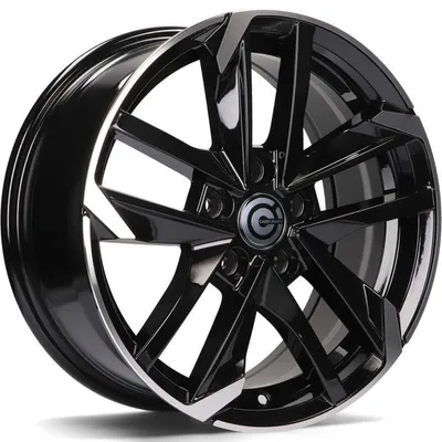 Felgi CARBONADO rennes 5x108 7.5x17 et45 black front polished