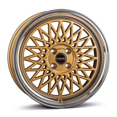 Felgi BORBET b 4x100 7x17 et30 gold rim polished