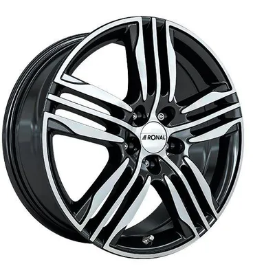 Felgi RONAL r57 5x112 7.5x19 et51 black front diamond cut
