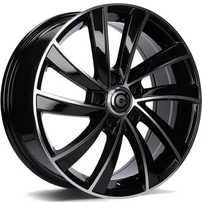 Felgi CARBONADO prague 5x112 7x17 et43 black front polished