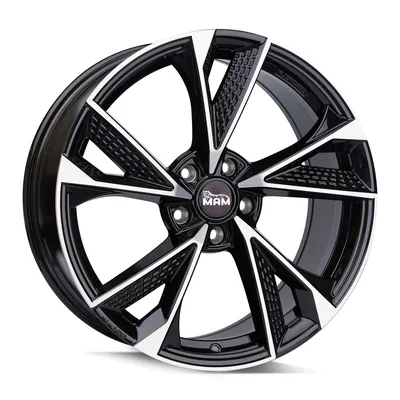 Felgi MAM rs6 5x120 7.5x17 et35 black front polish