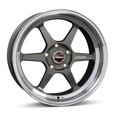 Felgi BORBET db8gt 5x114.3 9.5x18 et30 graphite rim polished