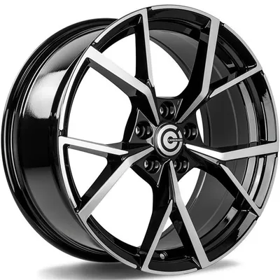 Felgi CARBONADO predator 5x112 8x18 et45 black front polished
