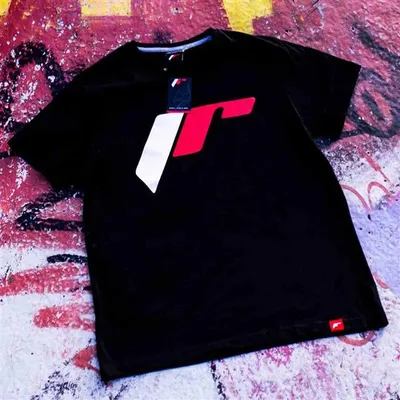 Jr men's t-shirt logo-2 black size s