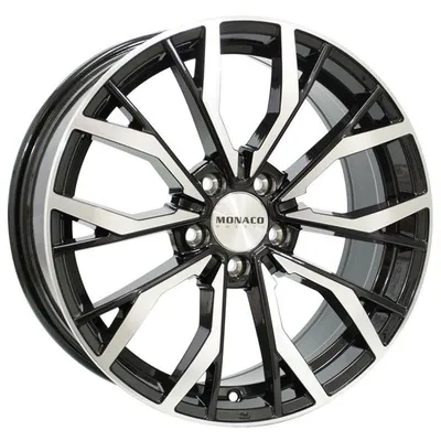 Felgi monaco gp5 5x120 8x18 et35 gloss black polished