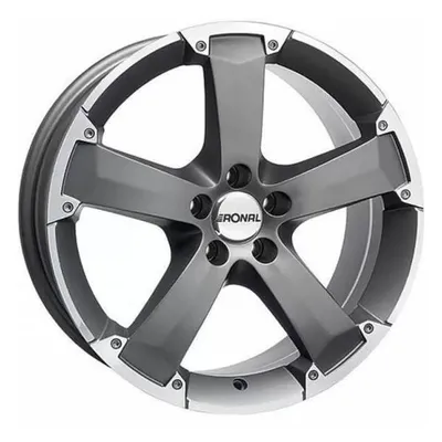 Felgi RONAL r47 5x118 8x18 et45 titan lip diamond cut