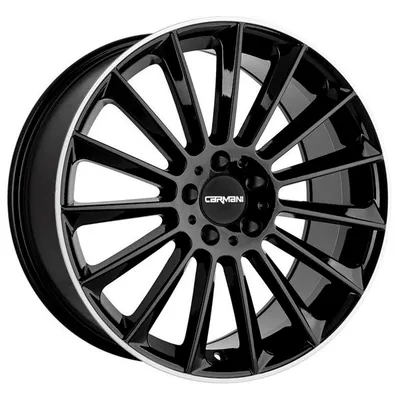 Felgi CARMANI 17 fritz 5x114.3 8x18 et40 black lip polish