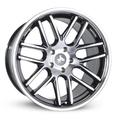 Felgi KESKIN kt14 5x120 11x20 et30 black front polish steel lip