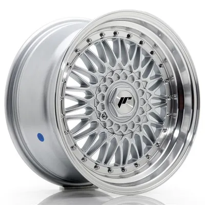 Felgi JAPAN RACING jr9 17x8.5 et35 5x112/120 silver w/machined lip+silver rivets