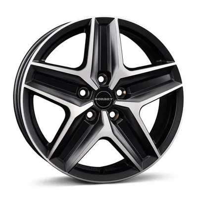 Felgi BORBET cwz 5x120 7.5x18 et53 black polished matt