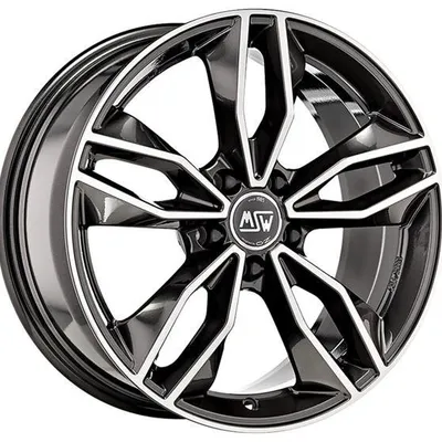 Felgi MSW 71 5x112 7.5x17 et35 gloss dark grey full polished