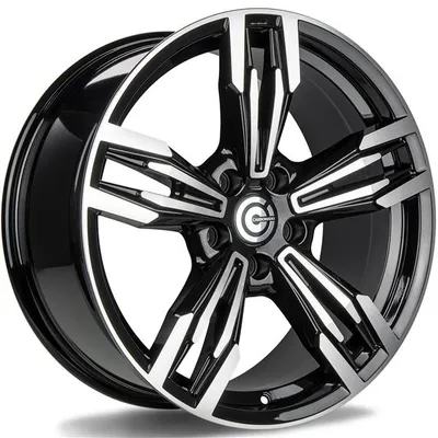 Felgi CARBONADO dynamite 5x120 9.5x19 et38 black front polished
