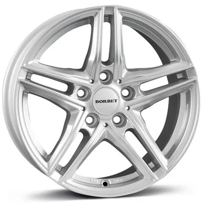 Felgi BORBET xr 5x112 6.5x16 et22 brilliant silver