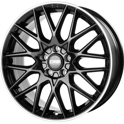 Felgi CMS c25 5x120 7.5x18 et54 diamond rim black