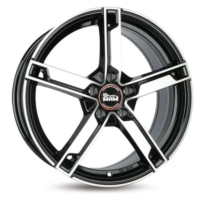 Felgi MAM w4 6.5x16 5x108 et38 black front polish