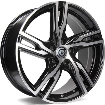 Felgi CARBONADO punch 5x108 8x18 et45 black front polished