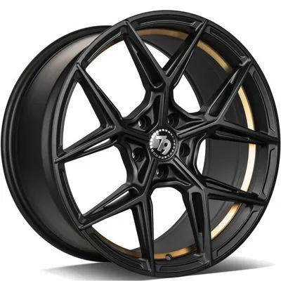 Felgi SEVENTY9 scf-b 5x112 8.5x19 et35 black matt gold inner lip