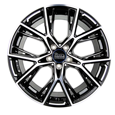 Felgi MAM b4 5x112 8.5x19 et45 black front polish