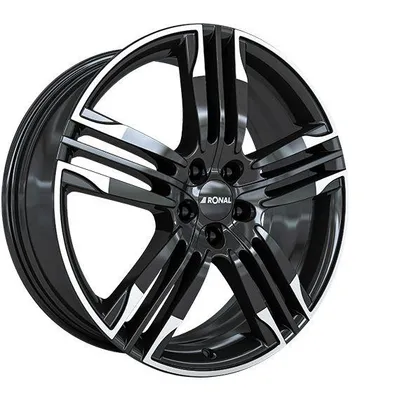 Felgi RONAL r58 5x127 10x22 et50 jetblack white rim