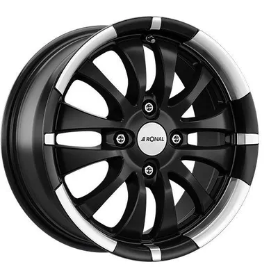 Felgi RONAL r59 4x100 6x15 et35 jetblack matt lip diamond cut