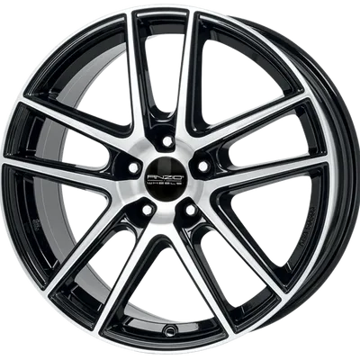 Felgi ANZIO split 5x108 7x17 et45 diamond black front polisched