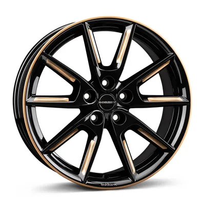 Felgi BORBET lx18 5x112 8x18 et44 black glossy gold spoke rim