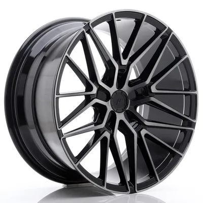 Jr wheels jr38 20x10 et20-45 5h blank black brushed w/tinted face