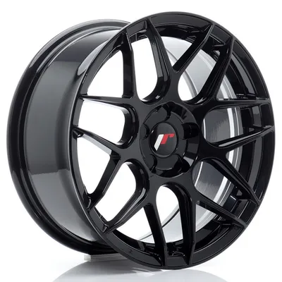 Jr wheels jr18 17x8 et35 5h blank glossy black
