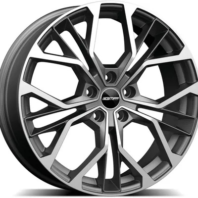 Felgi GMP ITALIA matisse 4x108 7x17 et30 matt anthracite diamond