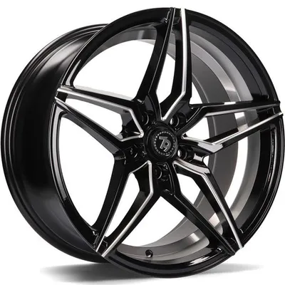 Felgi SEVENTY9 sv-a 5x112 8x18 et35 black glossy window inner lip