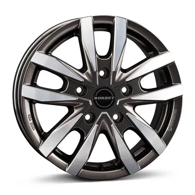 Felgi BORBET cw5 5x118 6x16 et68 mistral anthracite glossy polished