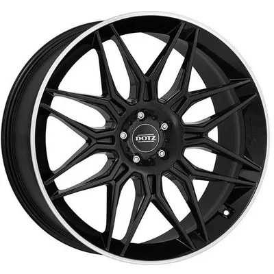 Felgi DOTZ longbeach dark 5x120 9x20 et42 black polished lip