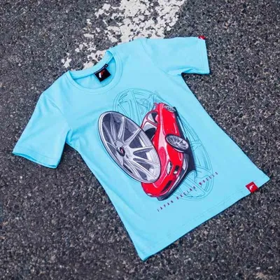 Jr women's t-shirt jr-11 car turquoise size l