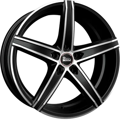 Felgi MAM ox-18 5x112 8.5x19 et30 black front polish