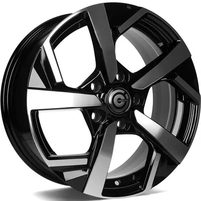 Felgi CARBONADO quincy 5x114.3 6.5x16 et40 black front polished