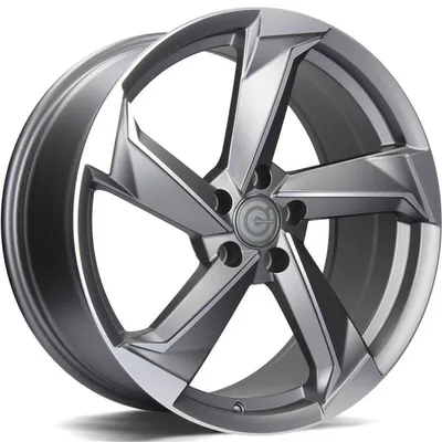Felgi CARBONADO twist 5x112 8x18 et35 matt anthracite front polished