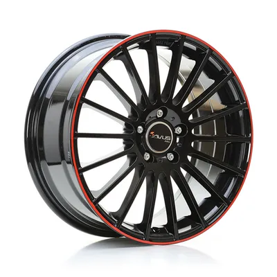 Felgi avus ac-m03 5x112 8x18 et45 black red lip