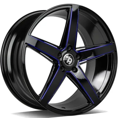 Felgi SEVENTY9 sv-n 5x120 8.5x19 et30 black glossy milled blue