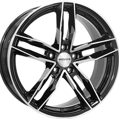 Felgi MONACO WHEELS rr8m 5x112 8.5x19 et35 gloss black polished