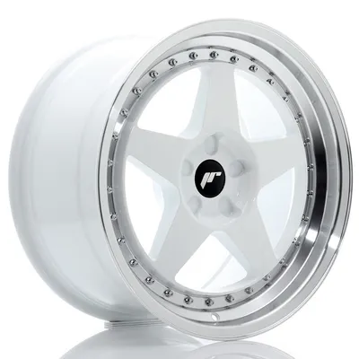 Felgi JAPAN RACING jr6 18x9.5 et20-40 5h blank white w/machined lip