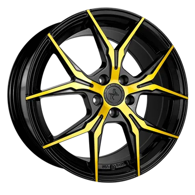 Felgi KESKIN kt19n 5x120 8.5x19 et35 black front gold