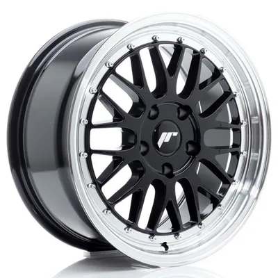 Felgi JAPAN RACING jr23 17x8 et35 5x100 gloss black w/machined lip