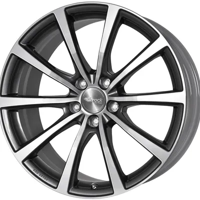 Felgi BROCK b32 5x112 9.5x19 et48 himalaya grey polished