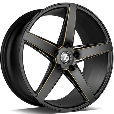 Felgi SEVENTY9 sv-n 5x112 8x18 et35 black glossy milled gold