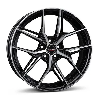 Felgi BORBET qx 5x108 8.5x20 et45 black polished matt